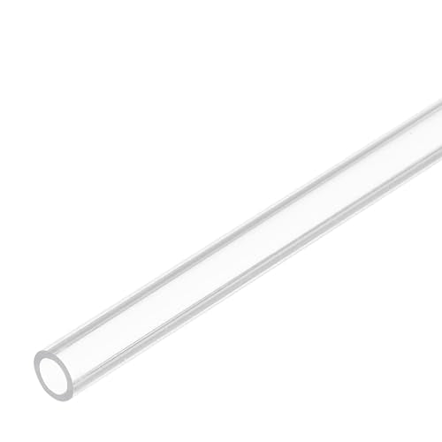 MECCANIXITY Plastic Pipe Rigid Polycarbonate Round Tube Clear 0.16"(4mm) ID 1/4"(6mm) OD 14"(350mm) High Impact for Lighting, Models, Water Plumbing - size: 0.16"IDx1/4"ODx14"