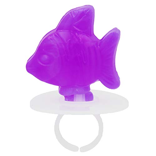 Fruidles 12-Count Ring Candy Colored Fish Suckers Fish Candy, Great for Birthday Parties, Events, and Goody Bag Fillers, Party Favors, Individually Wrapped (12-Pack) - size: 12 Count (Pack of 1)