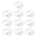 10 Pcs Adjustable Silicone Tube Clamps Flow Control Hose Clips for Wine Siphon Beer Infusion Bottles Corrosion Resistant Soft Tube Shut Off Regulators
