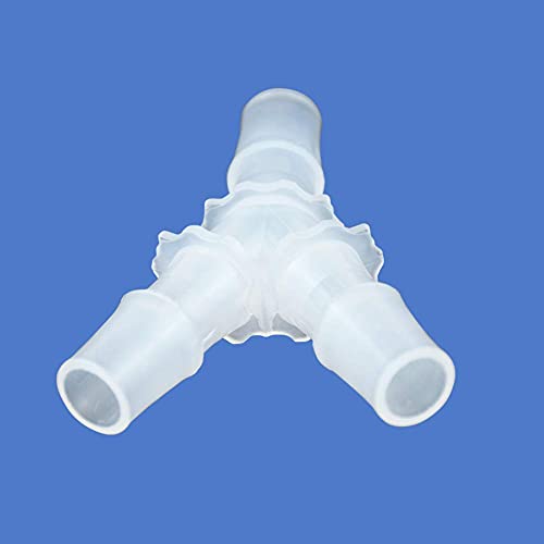 Quickun 5/8" Hose Barb Fitting Equal Barbed Y Shaped 3 Way Plastic Joint Splicer Mender Adapter Union for Air Line Tubing Pipe (Pack of 4) - size: 5/8"