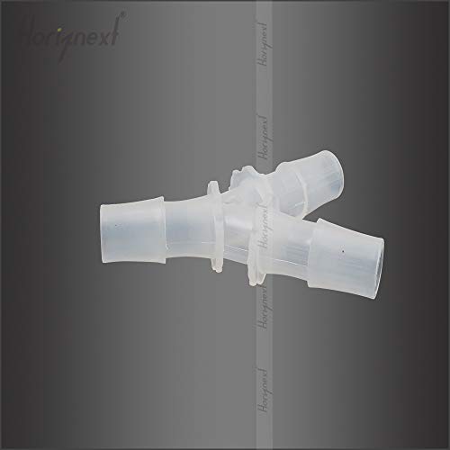 plastic 1/2" Y shape 3 way barbed connector for air hose, water pipe pp polypropylene barb fitting. (Pack of 4 pcs)