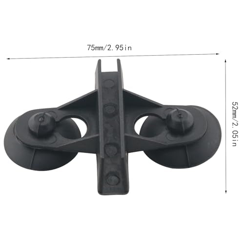 10PCS Black Aquarium Separator Clips Fish Tank Isolation Silicone Suction Cup Clips Plastic Clips 2.95x2.05in for Securing Glass Supporting Mesh Panels