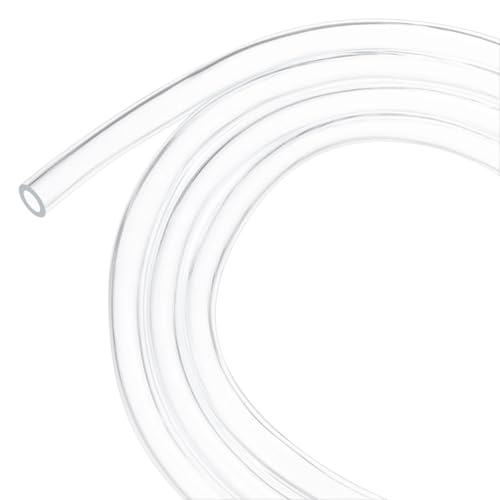 M METERXITY Clear Plastic Tubing, 0.16Inch(4mm) ID 0.24Inch(6mm) OD, 26ft(8m) Length PVC Tube Low Pressure Flexible Vinyl Tubing for Garden/Water Hose Airline Tube Aquarium - size: 0.16"×0.24"×26ft