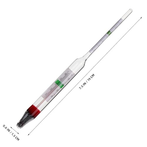 BESTYASH Aquarium Salinity Hydrometer Kit with 100ml Plastic Graduated Cylinder, Saltwater Hydrometer for Fish Tank, Accurate Marine Water Salinity Tester for Aquatic and Reef Use