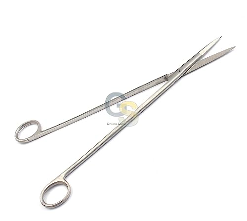 AQUARIUM MAINTENANCE AQUASCAPING SCISSORS STAINLESS STEEL STRAIGHT 12" PLANT TANK TOOL FRESHWATER SALTWATER TWEEZERS SUBSTRATE SCRAPER GRAVEL SAND FISH By G.S ONLINE STORE
