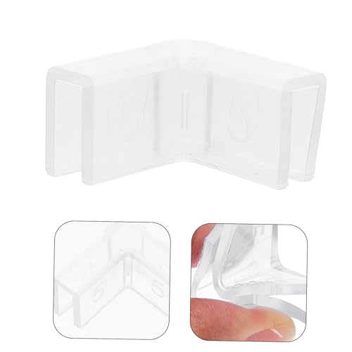 TOYANDONA 10pcs Aquarium Corner Guards Transparent Shaped Edge Protectors for Fish Tank Easy to Install Corner Protector Guards for Furniture and Appliances