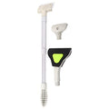 Gavigain Aquarium Cleaning Kit, Includes Sponge Brush, Silicone Pad Scraper, Acrylic Scraper, Scratch Proof, PVC Material, for Fish Container Maintenance