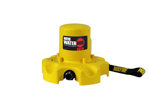 WAYNE - WaterBUG AUTO 1/4 HP 1900 GPH Auto On/Off Submersible Pump with Multi-Flo Technology - Water Removal and Transfer Pump, Yellow - style: WaterBUG Auto