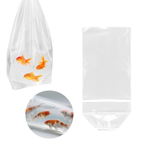 50PCS Aquariums Live Fish Bag 350mm Leak Proof Transparent Plastic Transport Bag Packaging and Distribution Supplies