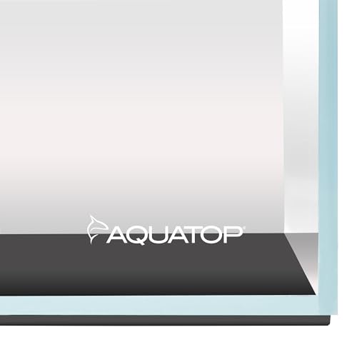 Aquatop High Clarity Low Iron Glass Cube Aquarium, 7.1 Gallon – 5mm Thick Glass – Slim Design – Ideal for Fresh & Saltwater – Desktop Tank with Silicone Sealing - size: 7.1 Gal