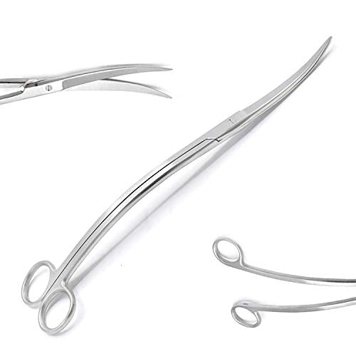 24 Cm Stainless Steel Wave Scissors Aquarium Tank Aquatic Plant Tongs Scissors Tools for Fish Tank Plants by G.S Online Store