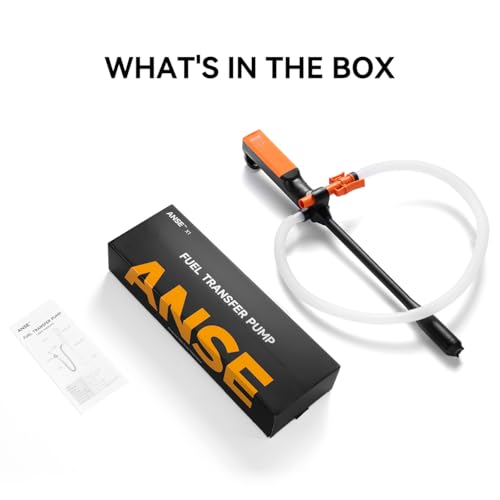 ANSE Portable Fuel Transfer Pump (2.5GPM Model X1 White) - color: X1 White
