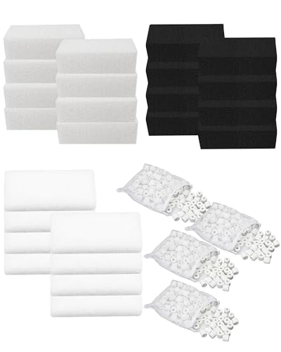 Prismora 8 Sets of Upgraded Three-Stage Filtration Fish Tank Filter for AquaClear 70 Power Filter, 8 Set of Replacement Maintenance Kit for Fish Tank Filter for 40- to 70-Gallon Aquariums