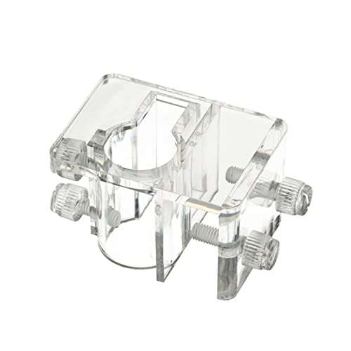 COLLBATH Aquarium Fixed Clip Durable Acrylic Pipe Clamp for Fish Tank Easy Installation Space Saving Design Secure Inlet Outlet Pipe Holder