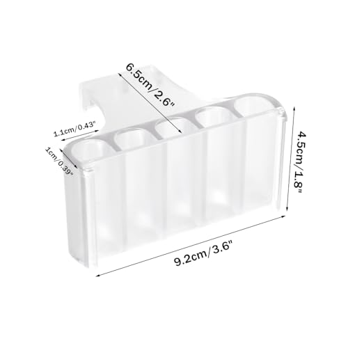 5 Holes Aquatic Plant Cup, Fish Tank Plant Holder Hanging Water Plants Pot for Water Cultivation Aquarium Decorations - color: #B