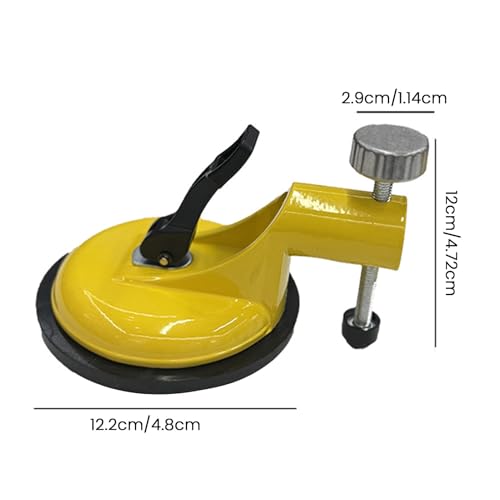 Adjustable Height Setter - 2026 Upgraded Pro Countertop Alignment Clamps, Suction Cup Level Adjustable Screw Scale Knob Tile Leveling Tool, Floor Gap Fixer Tool - Pack of 2 Red Yellow - color: Red Yellow