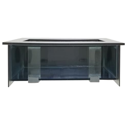 Aussie Aquariums 3.0 Wall Mounted Fish Tank Kit with LED Lighting, Built-in Filter System, Modern Space-Saving Design, Complete Accessories Set (Stainless Steel, Verticali) - color: Stainless Steel, size: Verticali