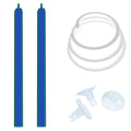 Saim Aquarium Air Stone Bar Bubbler 7.8 Inch, Bubbler Stone with Plastic Base, 9.8ft Airline Tubing with 3 Piece Suction Cup for Fish Tank, Air Stone Bar, 2 Pack - color: AS019-10, size: 7.8 Inch