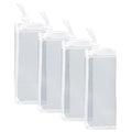 Pawfly 4 Pack Aquarium Filter Media Bags with Drawstring 150 Micron Aquarium Mesh Bag for Fine Resins, Activated Carbon, Bio Filter Balls, 8" x 3" Ceramic Rings