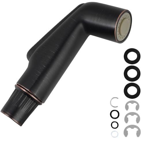 Hygie Rinse Universal Fit Kitchen Sink Spray Attachment, Kitchen Sink Side Sprayer Head Compatible with Delta, Moen, Kohler and Other OEM Brands Spray Head, Oil Rubbed Bronze - color: Oil Rubbed Bronze, style: Nozzle Head Only
