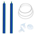 Saim Aquarium Air Stone Bar Bubbler 7.8 Inch, Bubbler Stone with Plastic Base, 9.8ft Airline Tubing with 3 Piece Suction Cup for Fish Tank, Air Stone Bar, 2 Pack - color: AS019-8, size: 7.8 Inch