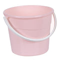 Garneck Heavy-Duty Utility Bucket Water Container for Mopping Storage Bucket Handle for Car Wash - color: Pink