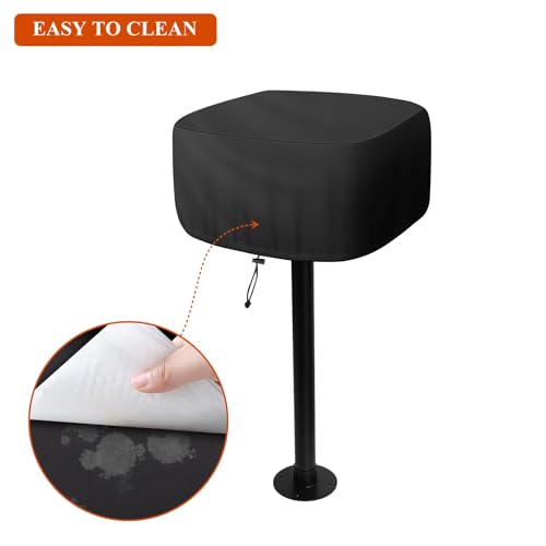 Heavy Duty 600D Park Style Grill Cover, Waterproof Outdoor BBQ Cover for Rectangular Table Top Grills, Upgraded Rip-Proof Oxford Fabric with Seam Tape (Fits up to 24.4"x23.6"x19.7")