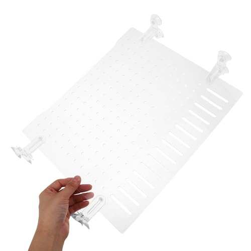 Homoyoyo Aquarium Divider Kit Acrylic Fish Tank Separator 35x30cm with Suction Cups Partition Board for Fish Isolation and Reptile Tank Separation