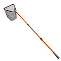Fiblink Folding Aluminum Fishing Landing Net Fish Net with Extending Telescoping Pole Handle - style: Orange--extend Length: 59-118 Inches