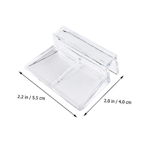 BESPORTBLE 15pcs Fish Tank Accessories Acrylic Clips Support Bracket Cover Holder for Aquarium Rack