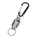 Magnetic Net Release for Fly Fishing, Aluminum Magnetic Quick Release Keychain, Fly Fishing Net Magnet Holder Retractor with Carabiner