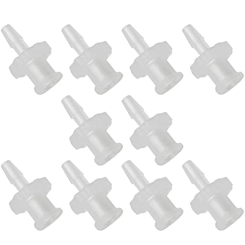 MEETOOT 10pcs Female Luer Lock 1/4" Polycarbonate Hose Barb Adapter for Laboratory Biochemical/Analytical Instruments, Food Machinery and Aquarium Equipment - size: 1/4Inch