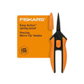 Fiskars 6" Pruning Scissors for Flowers, Buds, Weeds and Small Plants, Garden Snips with Resin Resistant Nonstick Stainless Steel Blades, Gardening Trimmers with Comfortable Handle - style: Pruning Snips (Non-Stick)