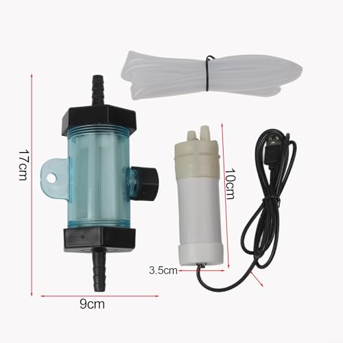 FABULETTA Electric Cleaner, USB Siphon Pump for Aquarium Fish Tank Cleaning, Quick Water Change Tool for Freshwater and Seawater Environments(1 Meter) - size: 1 Meter
