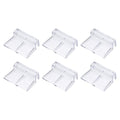 6 Pcs Aquarium Lid Clips, 6 mm Acrylic Aquarium Cover Bracket Fish Tank Lid Older Fish Tank Clip Transparent Durable Easy to Clean, Intended for Rimless Aquariums Top Cover - size: 6 mm