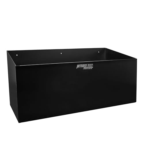 Extreme Max 5001.6154 Aluminum Dual Fuel Jug Holder - Fits Two 5 Gallon Containers, Storage Organizer for Enclosed Race Trailer, Shop, Garage, Storage - Black - color: Black, size: 2 x 5 Gallon Jug Capacity