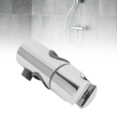 ABS Adjustable Shower Holder, 25MM Rail Bracket for Slide Bar Slider Clamp Bathroom Replacement Rotation Sprayer Holder