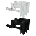 Veemoon 2pcs Multifunction Acrylic Hose Holder Clips for Aquarium Easy to Install Organize Cables and Tubing for Fish Tanks
