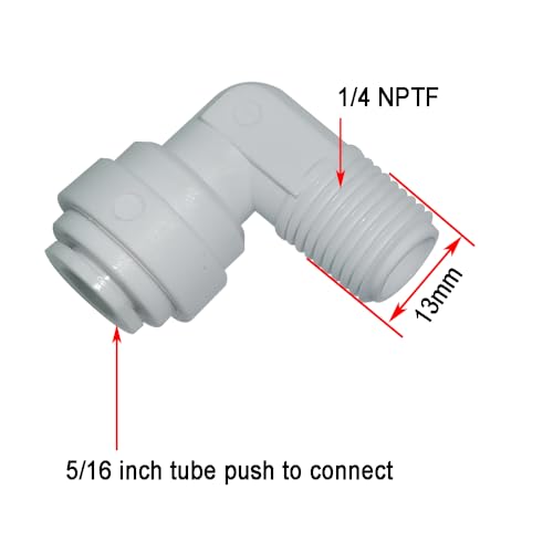 MALIDA 5/16" O.D. 32ft Plastic Water pipe RO Tubing+10pcs quick connector set,for RO Water Filter System, Aquariums, Refrigerators. - style: 5/16" tubing fitting set