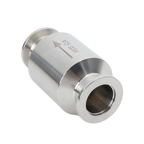 QiiMii KF-25 Vacuum Pump Check Valve, Stainless Steel 304, Non-Return One Way for Vacuum Pump(KF-25 Flange 40mm)