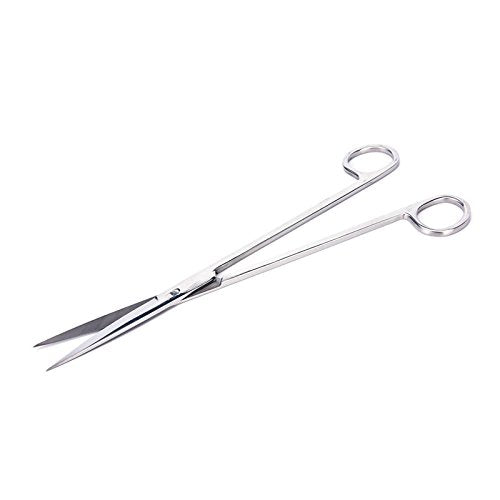 Aquarium Live Plant Maintenance Landscaping Cleaning Tools Aquascapin Kit(straight scissors 25cm) - color: C