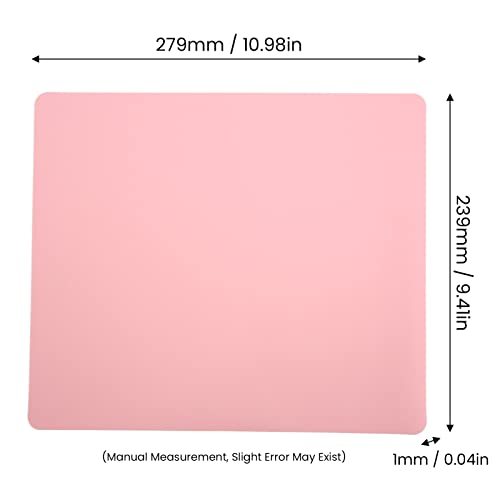 Dioche Versatile Silicone Craft Mat - Heat, Nonslip, Washable Silicone Sheet for DIY Projects, Resin Crafts, and Kitchen Use in Vibrant Pink - Large, Flexible Silicon Mat (Pink) - color: Pink