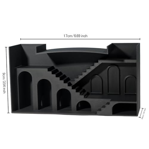 Aquarium Undergravel Fish Tunnel Hide Cave Corner Castle Tank Decorations Under Gravel Viewing Tunnel Fish & Shrimp Cave for Aquarium Hideout(Black,Style A) - color: Black, style: Style A