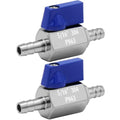 2PCS Stainless Steel 5/16" Mini Ball Valve Shut Off Valve 5/16" Hose Barb - size: 5/16" Hose Barb, style: Pack of 2
