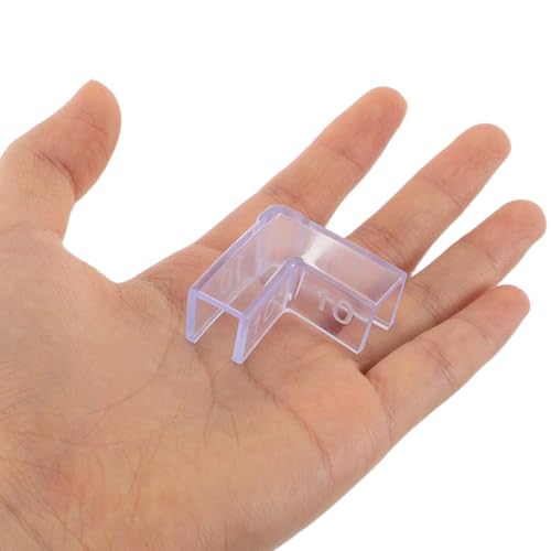 Hemobllo 25pcs Fish Tank Corner Guards 10mm Aquarium Glass Edge Protectors Safety Plastic Corner Protectors for Tank Edge and Furniture