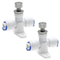 2pcs RO Water Flow Control Valve Compatible with 1/4 Inch Hose OD POM Plastic for RO Water Systems/Pure Water Systems/Water Purifiers/Water Dispensers