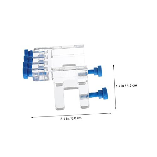 balacoo 3pcs Tank Supplies Dosing Pump Hose Clamp Wall Fish Tank Clip Aquarium Accessories - color: Transparentx3pcs, size: 8X6X4.5CMx3pcs