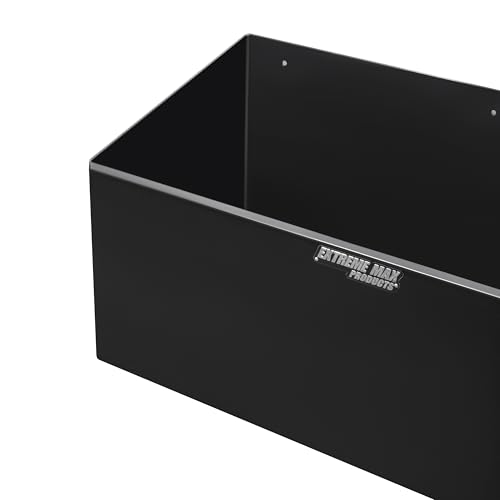 Extreme Max 5001.6154 Aluminum Dual Fuel Jug Holder - Fits Two 5 Gallon Containers, Storage Organizer for Enclosed Race Trailer, Shop, Garage, Storage - Black - color: Black, size: 2 x 5 Gallon Jug Capacity