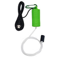 Aquarium Air Pump Mini USB Fish Tank Oxygen Air Pump Portable Ultra Silent Air Aerator Pump Energy Saving Oxygen Bubbler with Air Stone and Single Outlet Silicone Tube 1W - color: Light Green