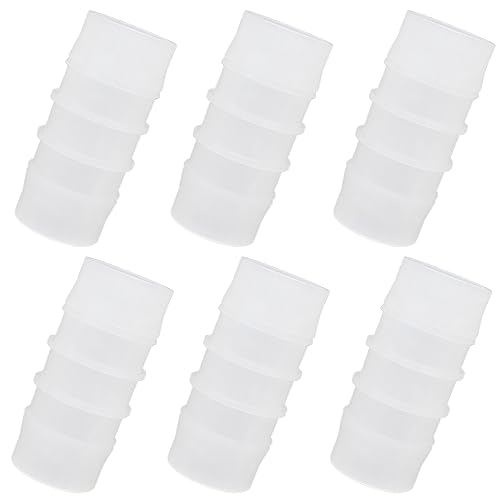 Plastic Hose Barb Fitting, 1" x 1" Pipe Connectors，Barbed Splicer Mender Joint Adapter Union Fitting, 6 Pcs - size: 1 Inch